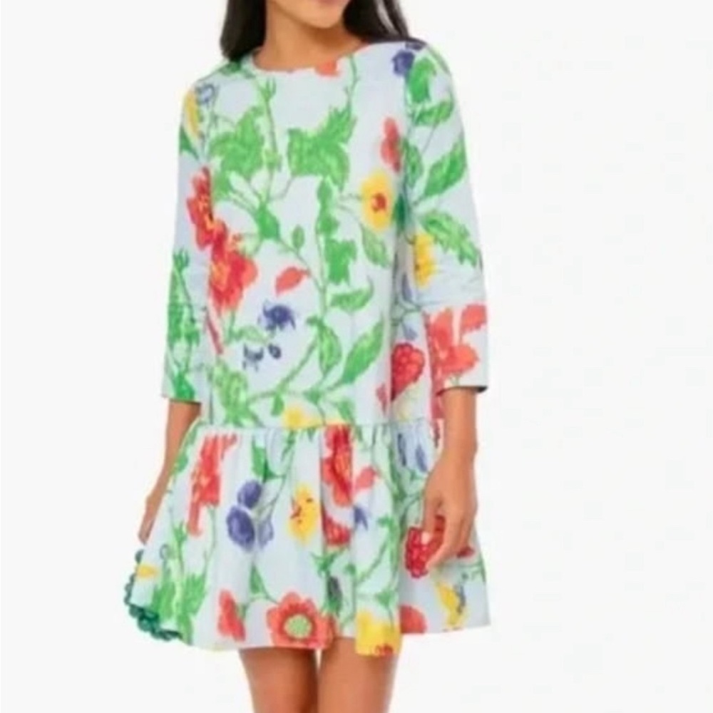 Tuckernuck Floral Casual Dress with Red, Green, and Blue
